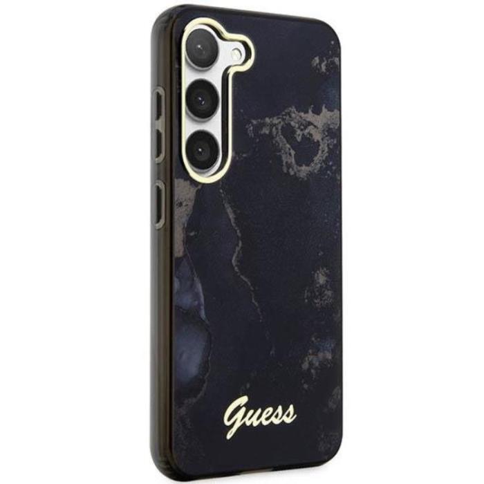 Guess - Guess Galaxy S23 Mobilskal Marble - Svart