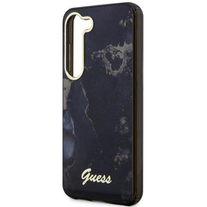 Guess - Guess Galaxy S23 Mobilskal Marble - Svart