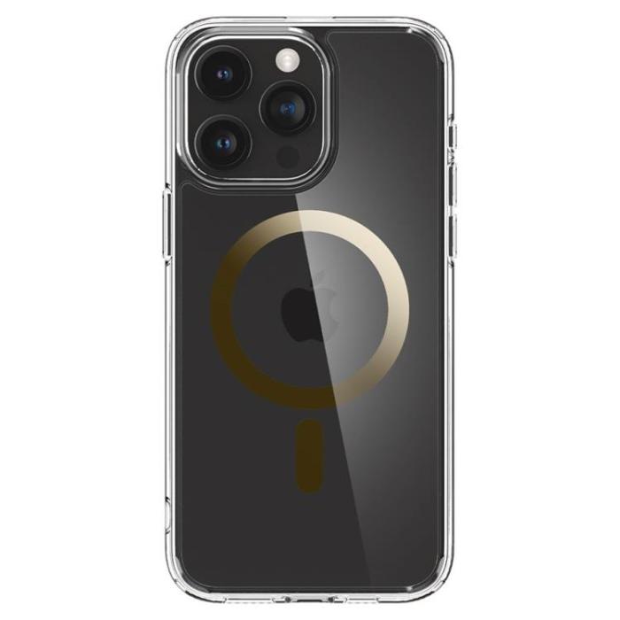 Spigen - Spigen iPhone 15 Pro Mobilskal Magsafe Ultra Hybrid - Guld