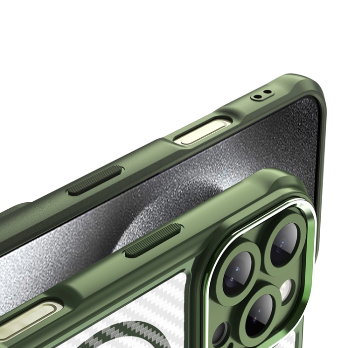 OEM - iPhone 16 Pro Mobilskal MagSafe Silikon Leading - Grön