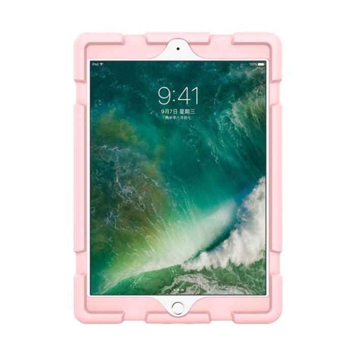 OEM - iPad 9.7 (2017/2018/Air/Air2) Skal Heavy Duty Silikon - Rosa