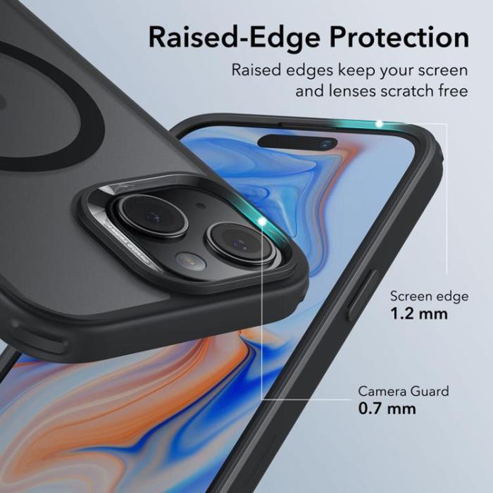 ESR - ESR iPhone 15 Mobilskal Magsafe CH Halolock - Frosted Svart