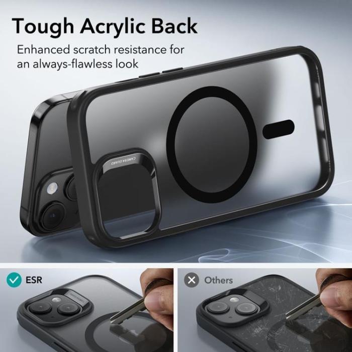 ESR - ESR iPhone 15 Mobilskal Magsafe CH Halolock - Frosted Svart