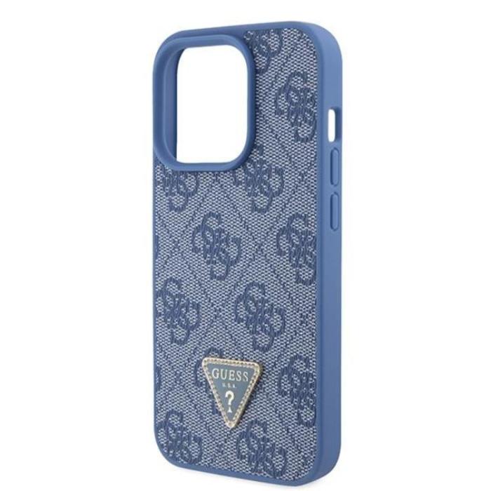 Guess - Guess iPhone 15 Pro Mobilskal Triangle Strass - Blå