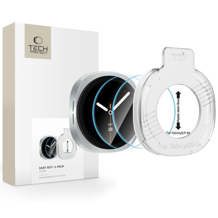 Tech-Protect - [2-Pack] Tech-Protect Härdat Glas Skärmskydd För Galaxy Watch 8/9 (44mm)