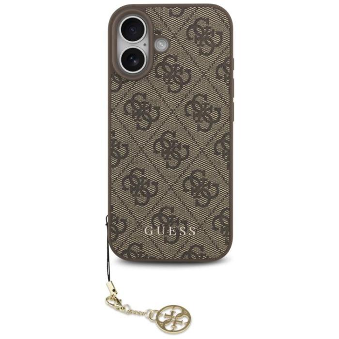 Guess - Guess iPhone 17 Mobilskal MagSafe 4G Charms Collection - Brun