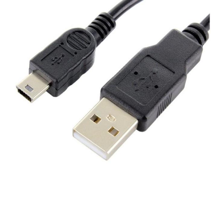OEM - MiniUSB till USB Kabel 1m 1A Bulk - Svart