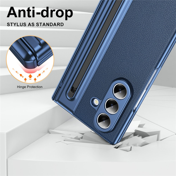 A-One Brand - Galaxy Z Fold 7 Mobilskal Matte Electroplated - Blå