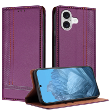 A-One Brand - iPhone 17 Plånboksfodral L Shaped Grid Pattern - Lila