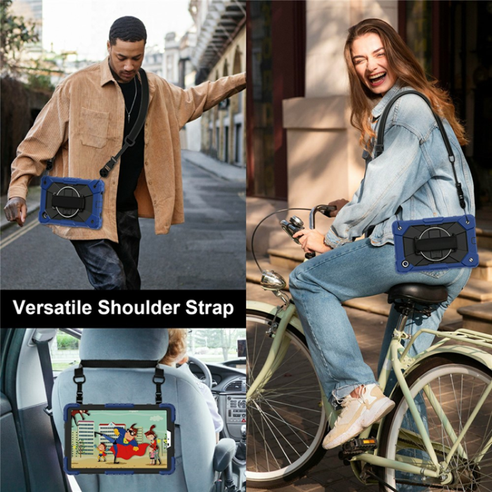 A-One Brand - Galaxy Tab A11 Skal Kickstand - Marinblå/Svart