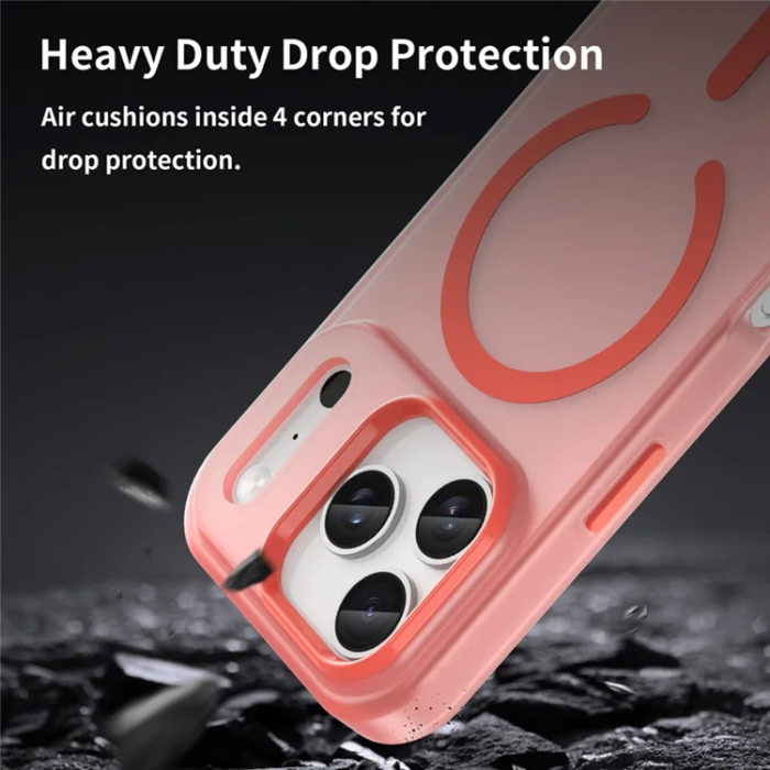 A-One Brand - iPhone 17 Pro Mobilskal MagSafe Matte Translucent - Röd