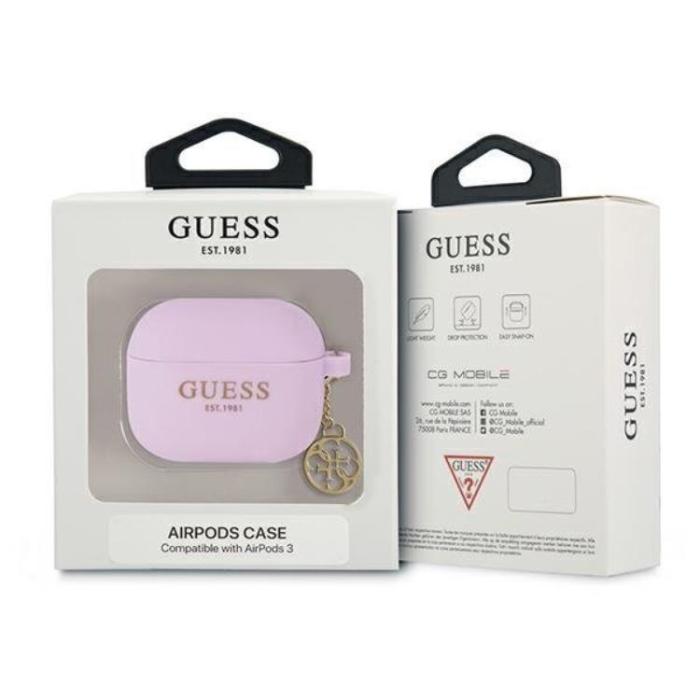 Guess - Guess Charm Collection Skal Airpods 3 - Lila