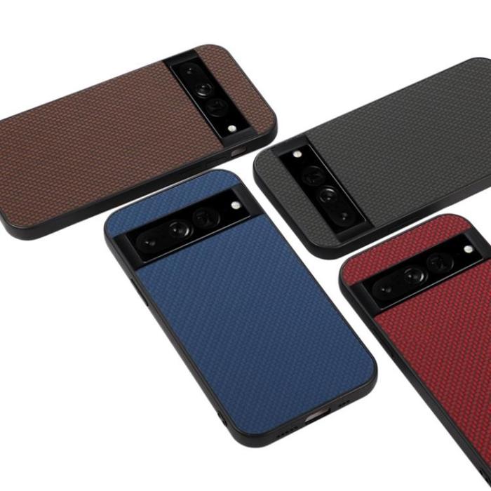 OEM - Google Pixel 7 Pro Skal Carbon Fiber Texture - Svart