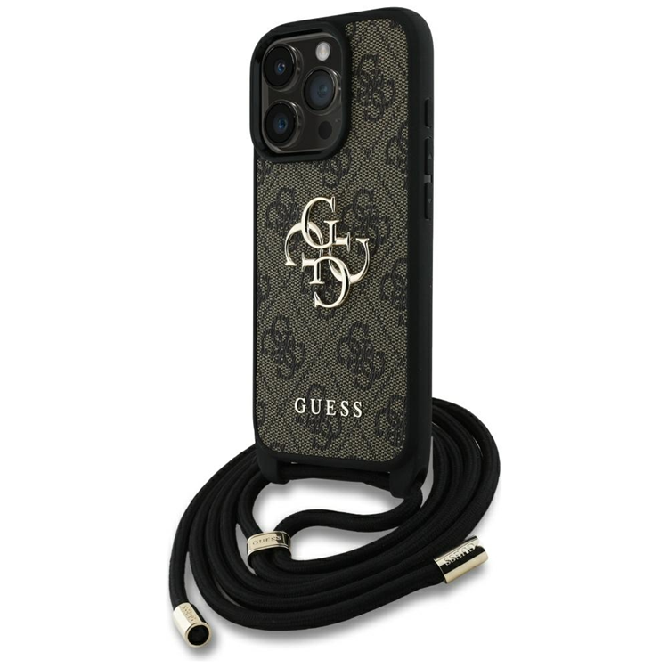 Guess iPhone 16 Pro Max Mobilskal Crossbody Big Logo - Brun | 2353 | AlltMobil