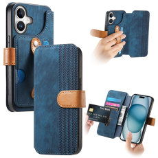 A-One Brand - Pl&aring;nboksfodral F&ouml;r iPhone 17 Armband Kickstand - Bl&aring;