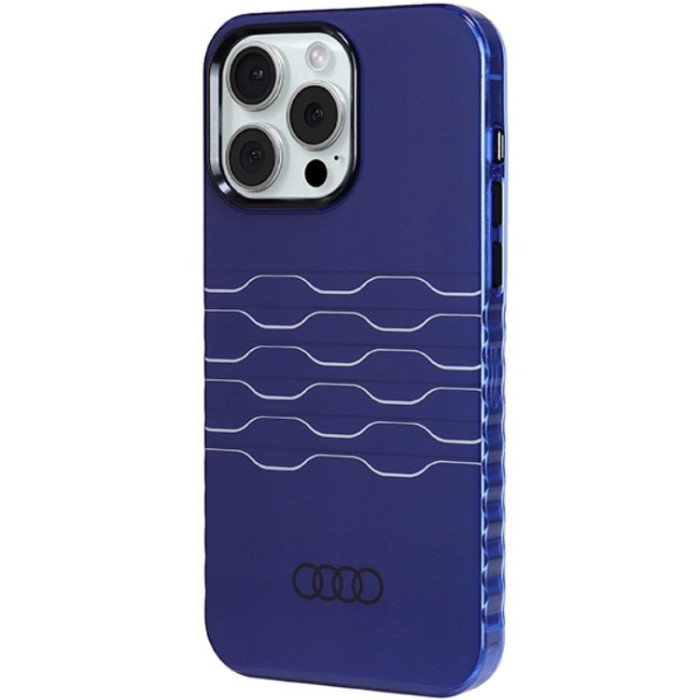 Audi - Audi iPhone 15 Pro Max Mobilskal Magsafe IML - Blå