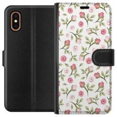 iSecrets - Pl&aring;nboksfodral till Apple iPhone XS Max med Blommigt