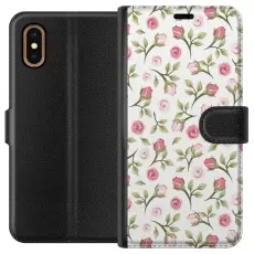 Gustaf - Pl&aring;nboksfodral till Apple iPhone XS Max med Blommigt