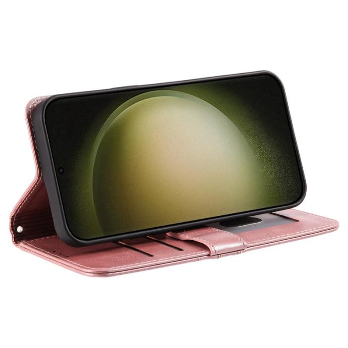 OEM - Samsung Galaxy A57 Plånboksfodral Konstläder Anti-Fall - Roséguld