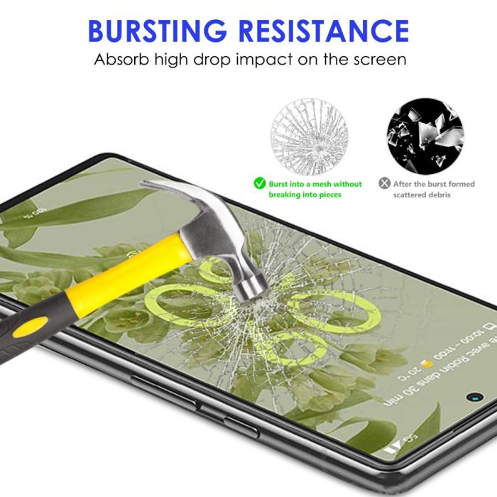 A-One Brand - [1-PACK] Härdat Glas Skärmskydd Google Pixel 6a - Svart