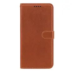 OEM - Samsung Galaxy A57 Fodral RFID Skydd Konstl&auml;der - Brun