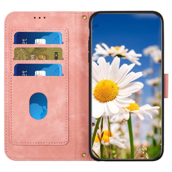 OEM - iPhone 15 Pro Max Plånboksfodral Flower Pattern - Rosa