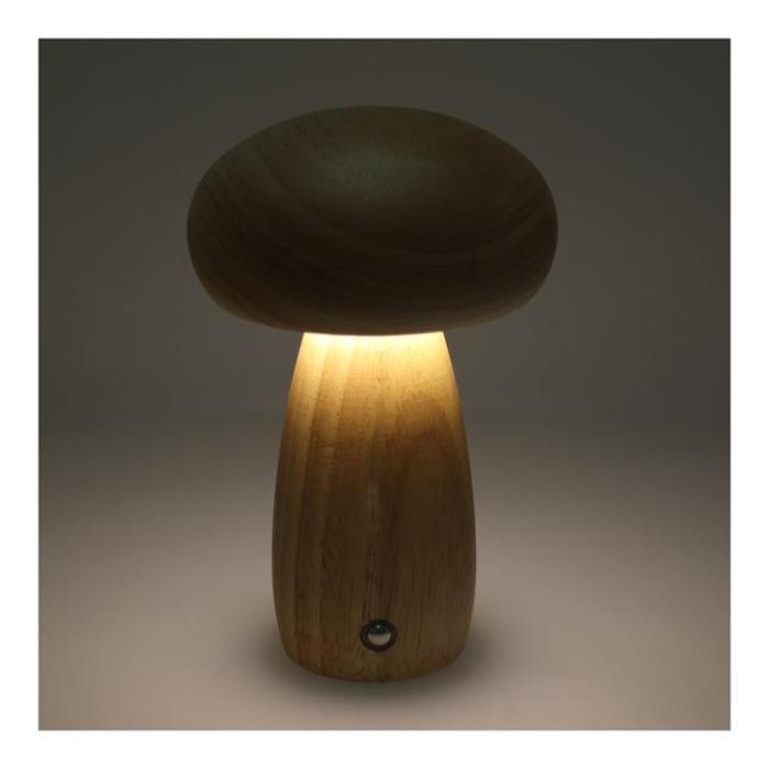 OEM - Bordslampa Vid Sängen Mushroom Art Deco MTWTHN - Trä