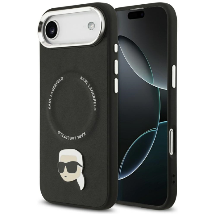 KARL LAGERFELD - Karl Lagerfeld iPhone Air Mobilskal MagSafe Karl Pin - Svart