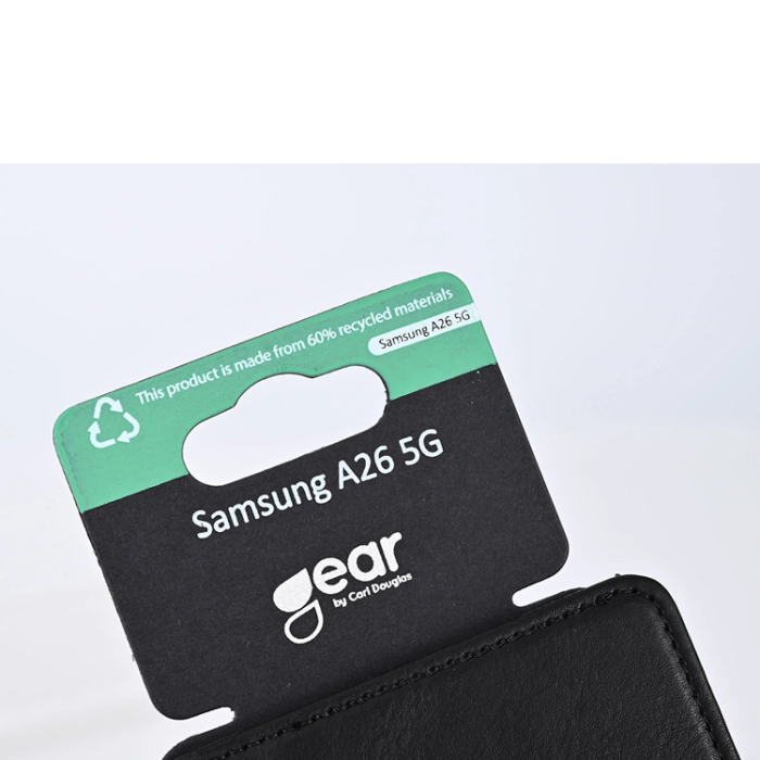 GEAR - Gear Galaxy A26 5G Plånboksfodral 3 Kortfack Återvunnen - Svart