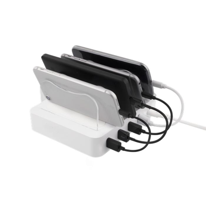 SiGN - SiGN Laddningstation 4xUSB, 2.4A, 4.4A, 1.5m Kabel - Vit
