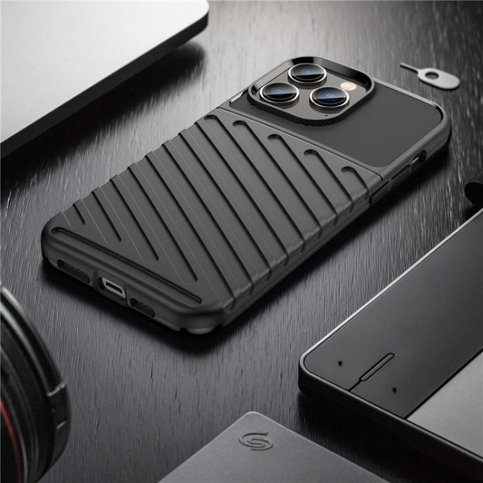 OEM - iPhone 14 Pro Skal Thunder Twill - Svart