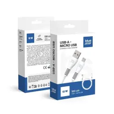 Blue Star - Blue Star USB-A - Micro USB 2A 12W Kabel 1m DC99M - Vit