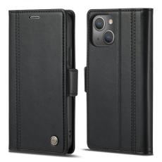 LC.imeeke - LC.IMEEKE iPhone 14 Pl&aring;nboksfodral i Konstl&auml;der - Svart