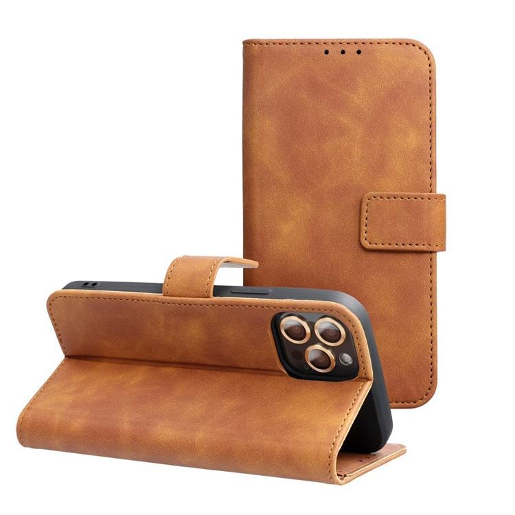 Galaxy S25 Plånboksfodral Tender - Brun | 2353 | AlltMobil