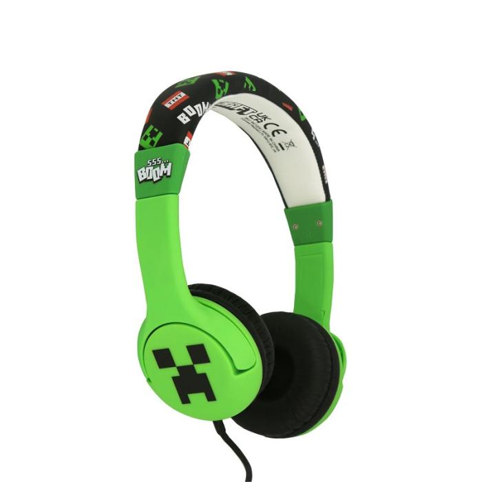 Minecraft - MINECRAFT Hörlur Minecraft Creeper On-Ear 85dB Trådbunden