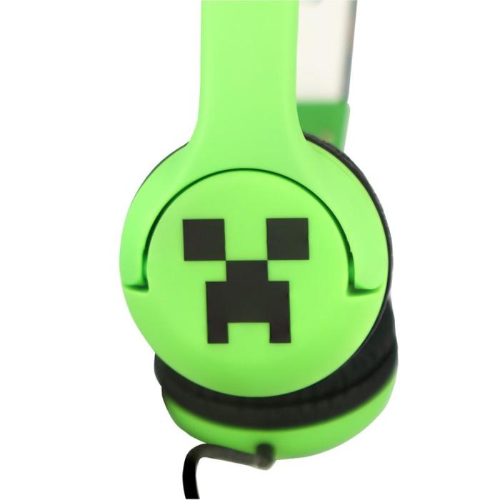 Minecraft - MINECRAFT Hörlur Minecraft Creeper On-Ear 85dB Trådbunden
