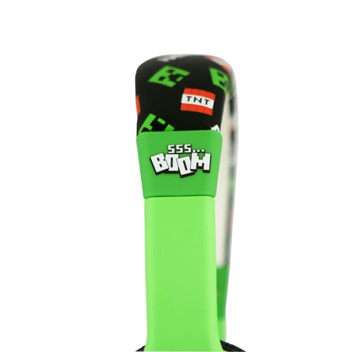 Minecraft - MINECRAFT Hörlur Minecraft Creeper On-Ear 85dB Trådbunden