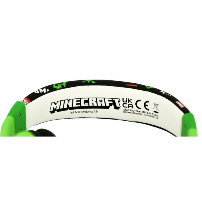 Minecraft - MINECRAFT Hörlur Minecraft Creeper On-Ear 85dB Trådbunden