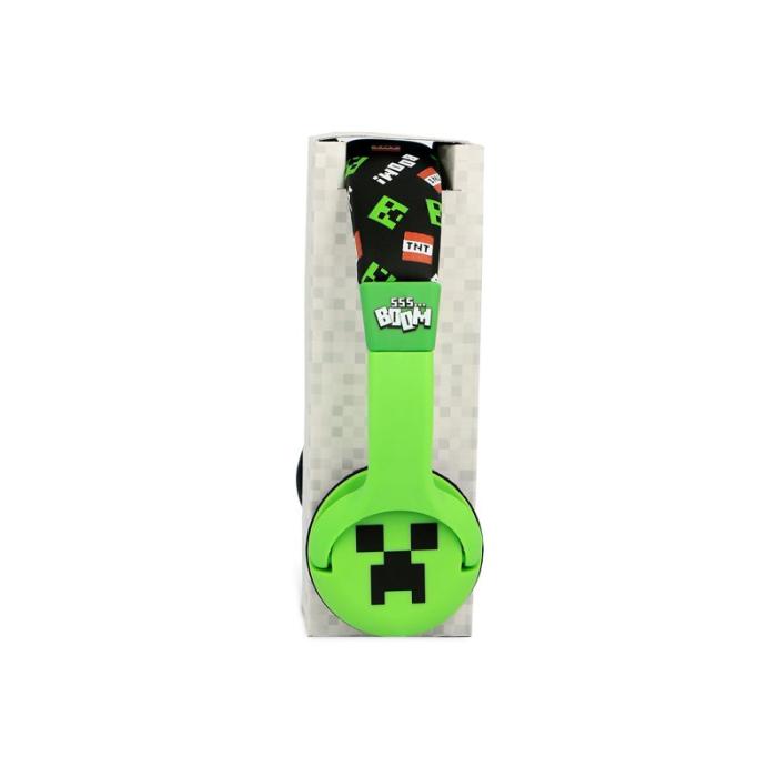 Minecraft - MINECRAFT Hörlur Minecraft Creeper On-Ear 85dB Trådbunden