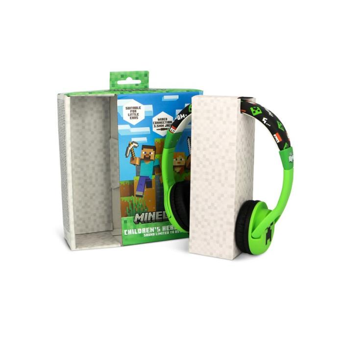 Minecraft - MINECRAFT Hörlur Minecraft Creeper On-Ear 85dB Trådbunden
