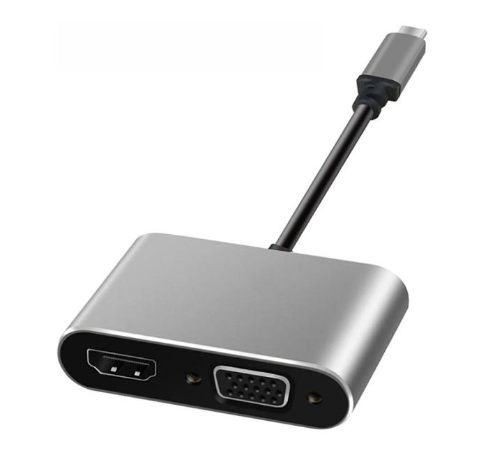OEM - Kabel USB-C hane till HDMI hona 4K 30Hz SVGA 15-pin hona