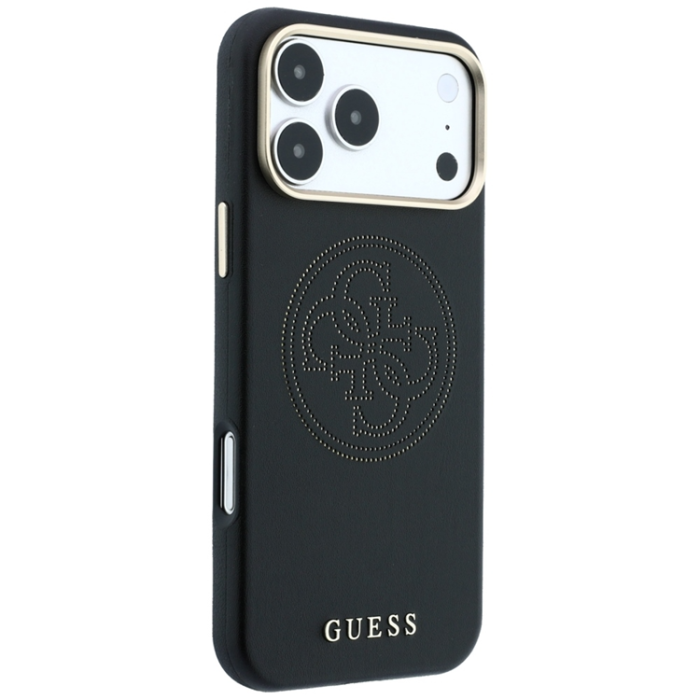 Guess - Guess Mobilskal För iPhone 18 Pro/iPhone 17 Pro Magsafe Perforated 4G Gold Logo