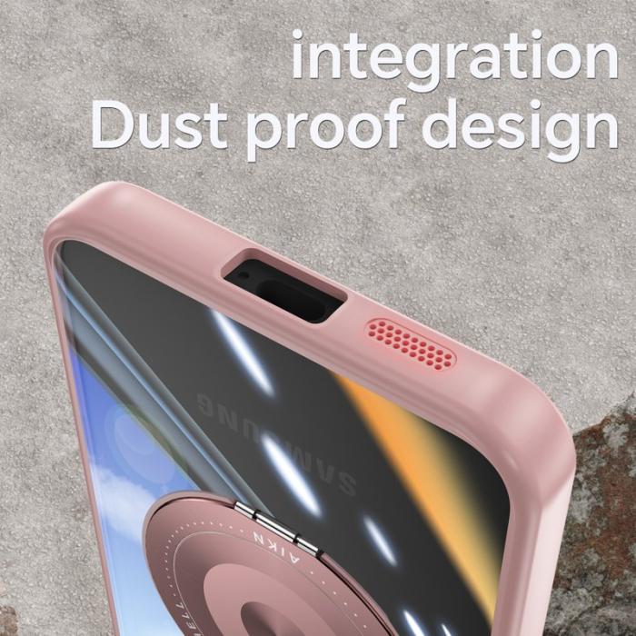 OEM - Mobilskal för Samsung Galaxy S26 Plus Magnetiskt PC + TPU med Kickstand - Rosa