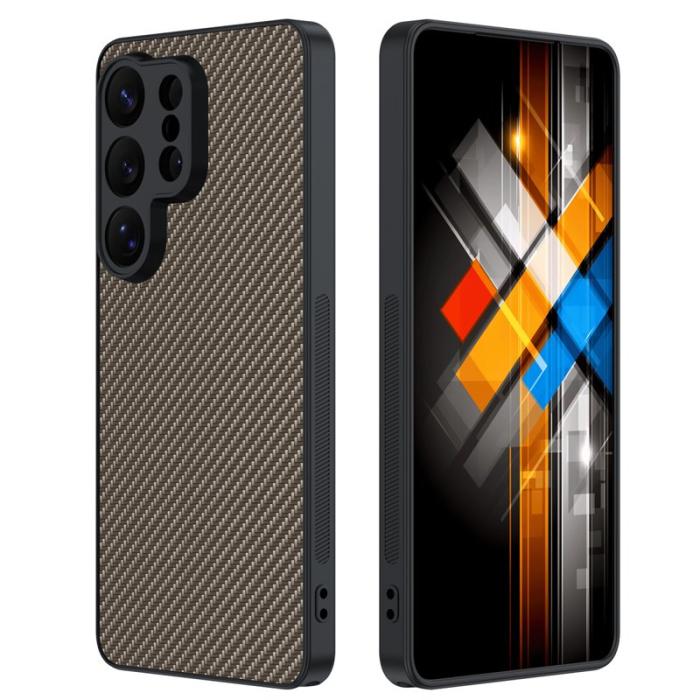 OEM - Mobilskal för Samsung Galaxy S26 Ultra Konstläder + PC - Guld