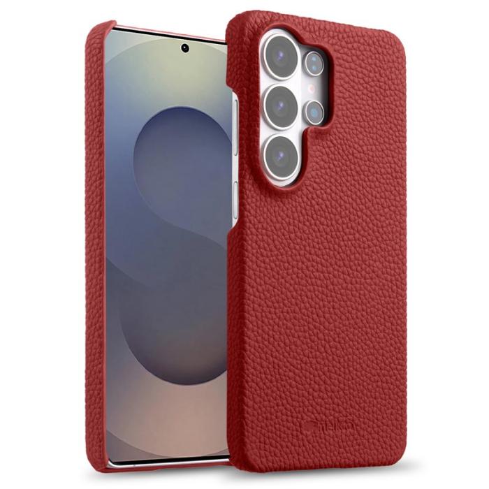 Melkco - MELKCO Mobilskal för Samsung Galaxy S26 Ultra Äkta läder PC Magnetiskt - Röd