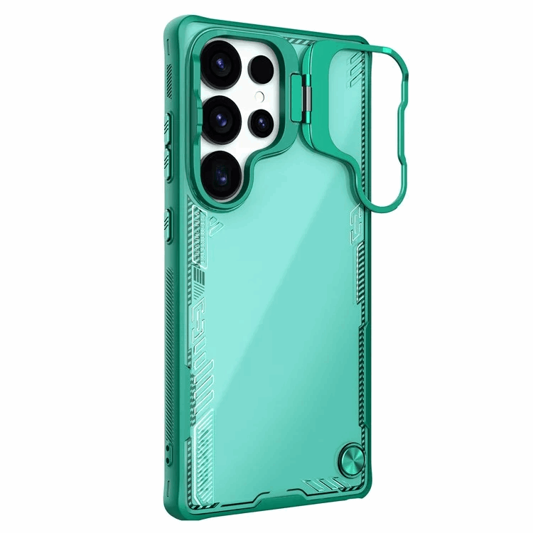 Nillkin Galaxy S25 Ultra Mobilskal Iceblade Prop Linsskydd - Grön/Clear | 2353 | AlltMobil