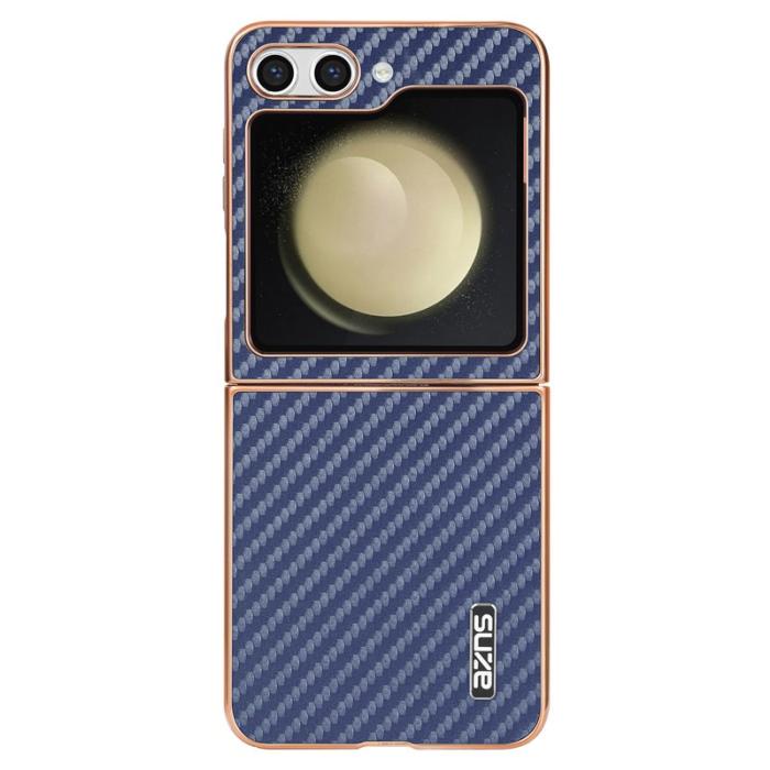 AZNS - AZNS Samsung Galaxy Z Flip7 FE Fodral Electroplating PU+PC - Blå