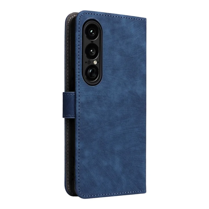 A-One Brand - Sony Xperia 1 VII Plånboksfodral RFID Kickstand med rem - Blå