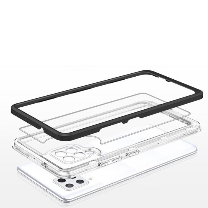 OEM - Galaxy A42 5G Skal Clear 3in1 - Svart