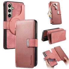 CASENEO - CASENEO Samsung Galaxy A36 5G Pl&aring;nboksfodral MW-02 Konstl&auml;der - Rosa